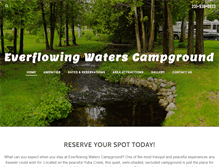 Tablet Screenshot of everflowingwaterscampground.com
